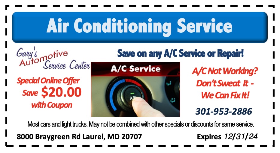 Car AC Repair Specials Laurel Mechanic